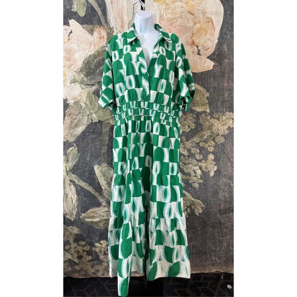 New Anthropologie The Somerset Maxi Shirt Dress Edition Size L - Picture 10 of 12